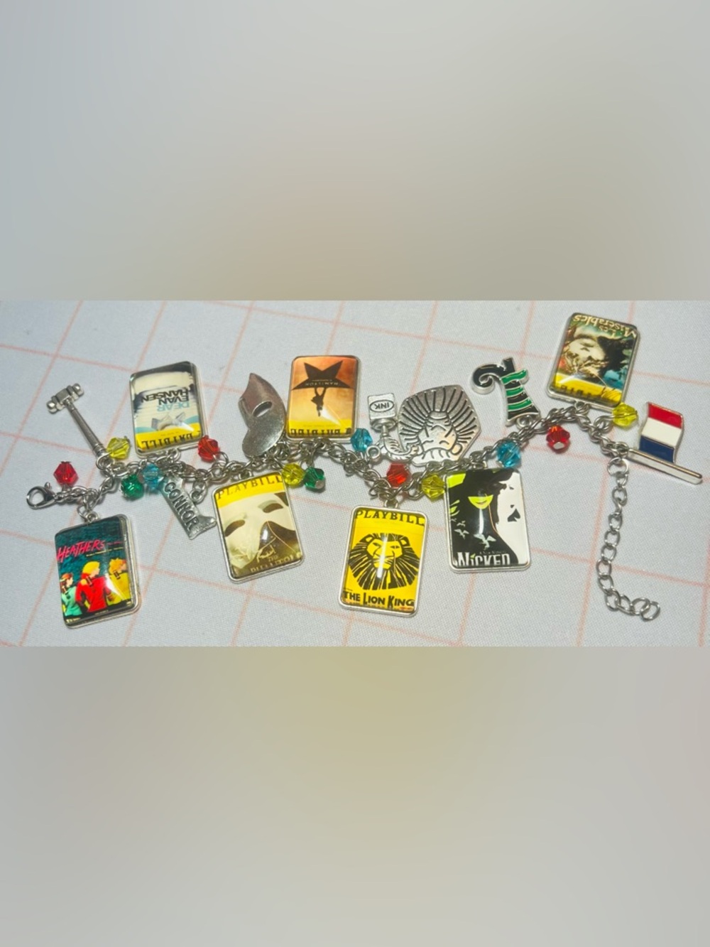 Playbill Broadway Charm Bracelet